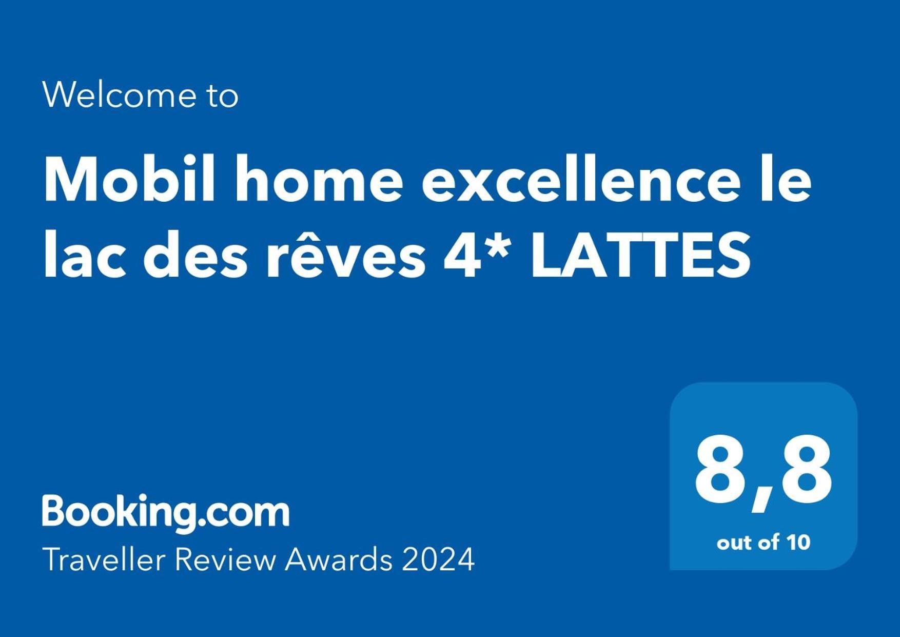 Mobil Home Excellence Le Lac Des Reves 4* Lattes Exterior foto